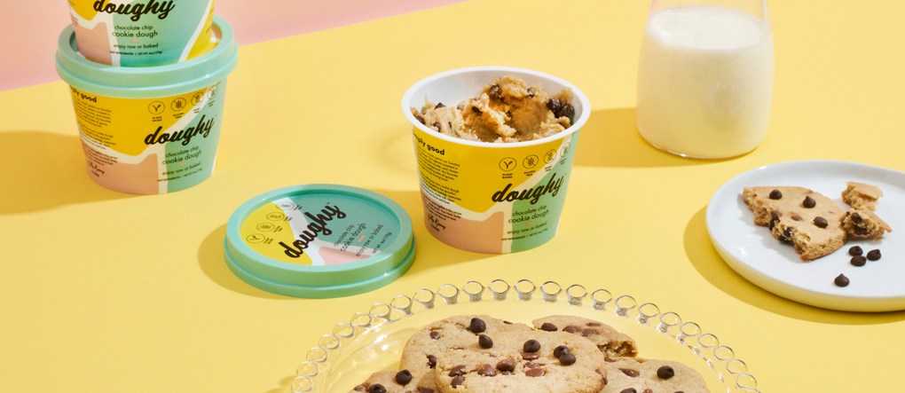 Background image of cookie dough